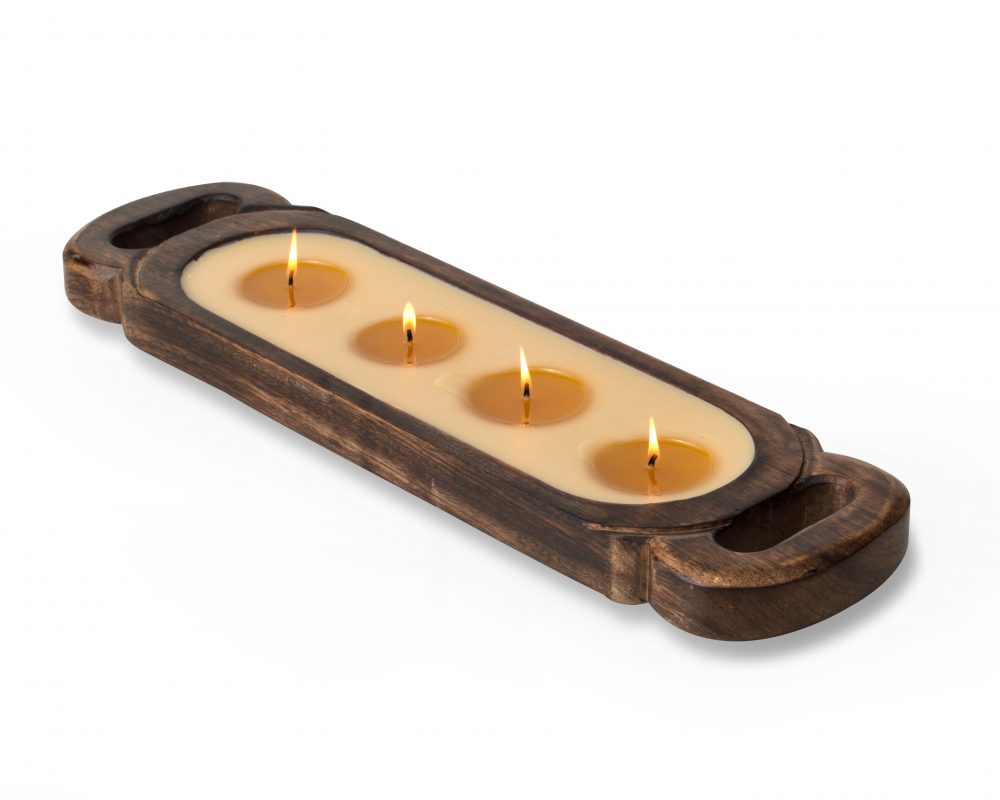 Wood Candle Tray Free Shipping Over 150!