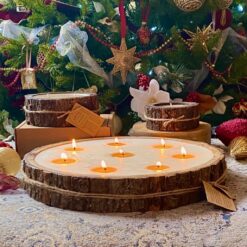 Extra Large Tree Bark Candle Pot Lifestyle