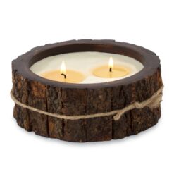 Medium Tree Bark Candle Pot 26 ozs