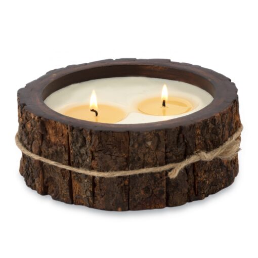 Medium Tree Bark Candle Pot 26 ozs