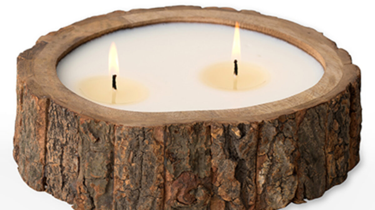 himalayan candles tobacco bark Medium Irregular Tree Bark Pot Candle
