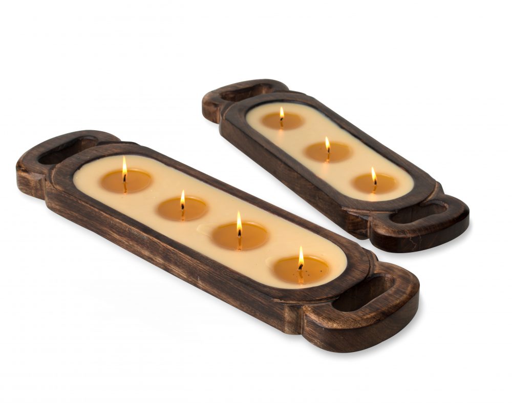 Wood Candle Tray Free Shipping Over 150!