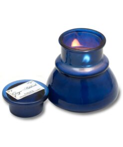 Retired Himalayan Blue Inkwell Candle Pot