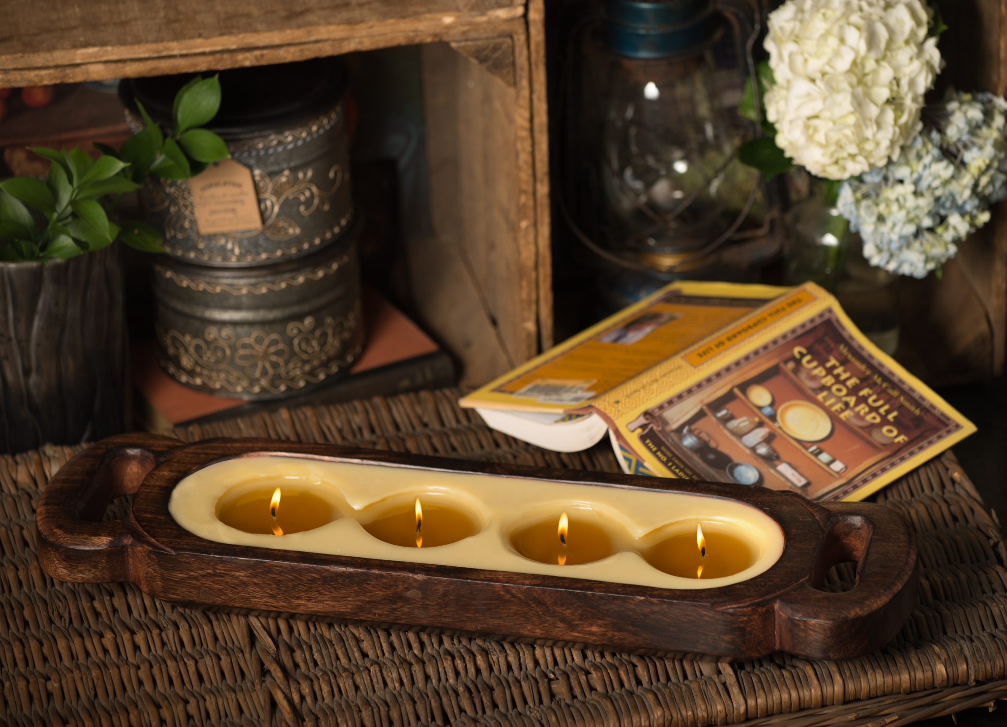 Wood Candle Tray Free Shipping Over 150!