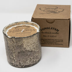 Himalayan Handmade Candles Matte Gold Artisan Tumbler candle with box